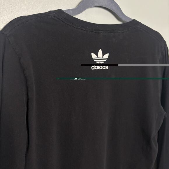 Adidas Men’s Nite Jogger Long Sleeve Black Shirt Small Running Funny Gift Cotton - Picture 5 of 9